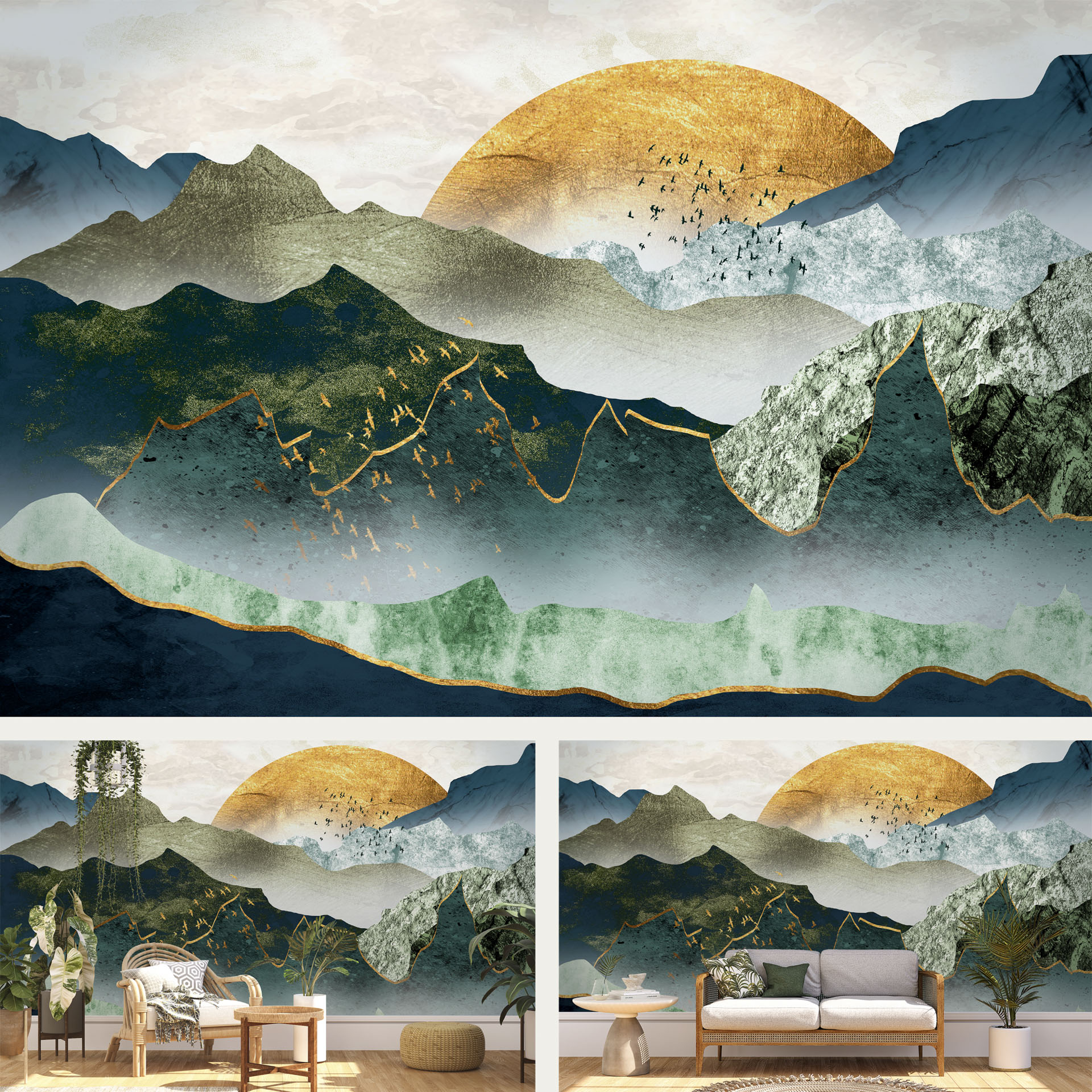 Scenic Serenity interior wall mural