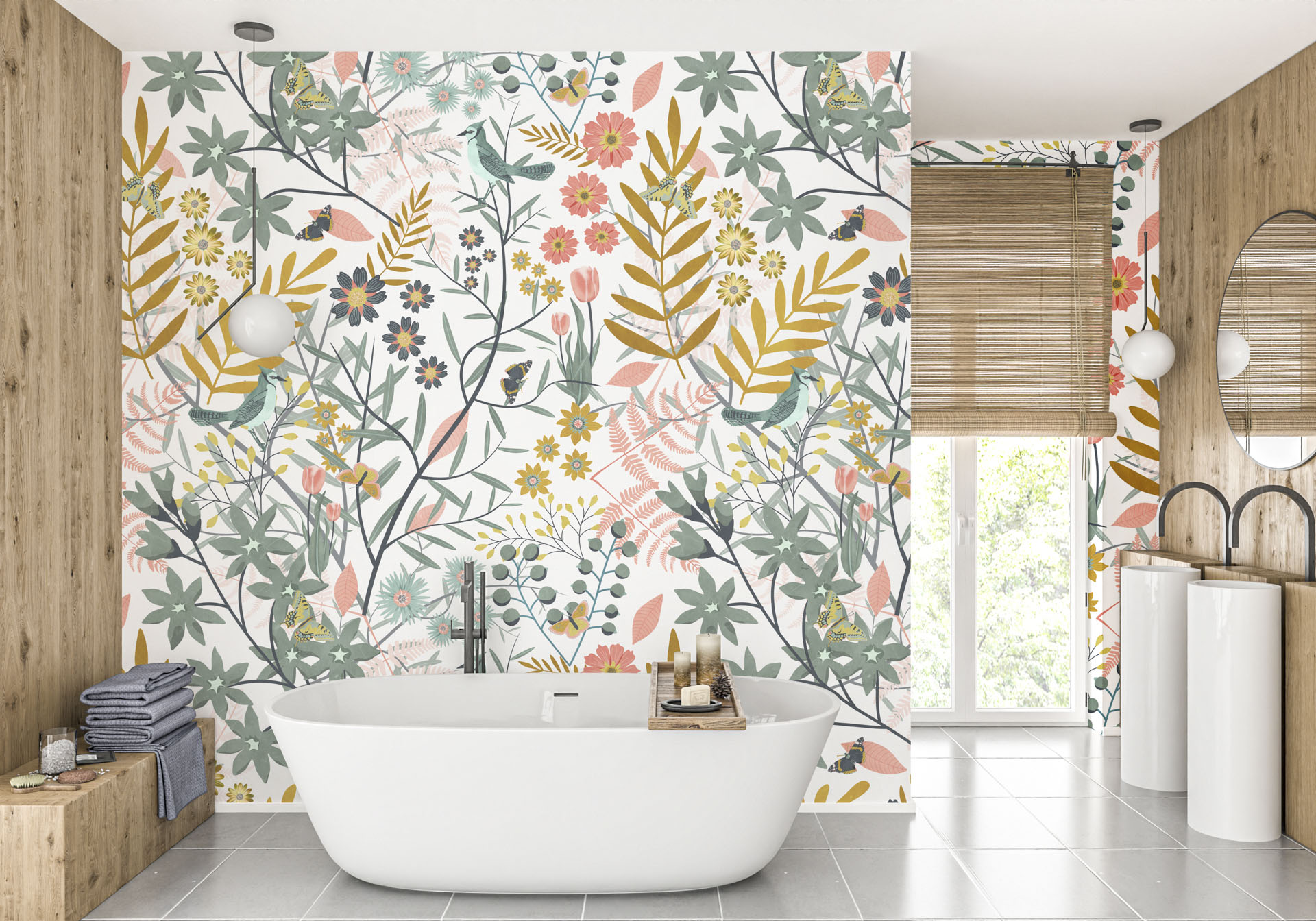 Wildlife & Wonders interior wall mural